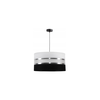 Luster na sajli CORAL 1xE27/60W/230V crno-bela