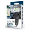 TA-UC-AC2PD65LCD-CAR-01 Gembird 2-port USB brzi punjac za auto, Type-C PD, LCD, 65W, black