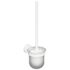 SAPHO SAPHO X-ROUND Stenski WC Ščetka, Mlečno Steklo, Bela mat, 90x365x90 mm