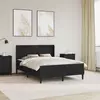 Okvir kreveta s madracem Crna 140 x 200 cm Umjetna koža