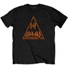 Def Leppard Majica Classic Triangle Unisex Black S