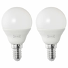 SOLHETTA LED sijalica E14 470 lumena, kugla opal bela