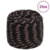 Brodski konop crni 16 mm 25 m od polipropilena