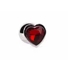 Erotic Collection Secret Shine Red Heart analni čep 7,1 cm X-MEN