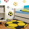 eoshop Otroška preproga Fun shaggy 6001 rumena (Varianta: okrogla s premerom 100 cm)