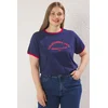 Trendyol Curve Ženska majica Tbbss25Bf00014, Tamnoplava
