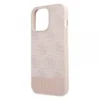 Maska Guess Hc PC/TPU 4G Pu Bottom Stripe za iPhone 15 Pro 6.1 roze