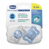 Chicco laža Micro,silikon,0-2m,plava,2kom
