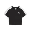 Womens Puma T7 Baby Tee Youth, Black, Size 13-14Y, Shop