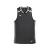 Mens Puma Hoops Team Basketball Jersey, Black, Size XXL, Sports