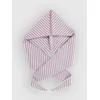 24 Colours 130813 Knitted Hood Scarf purple striped