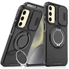 Maska za mobilni telefon Samsung Galaxy S24 CAMSHIELD RING STAND, Crna