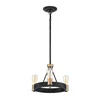 Quintiesse QN-SILAS-3P-DZ - Luster na šipci SILAS 3xE27/60W/230V crna/zlatna