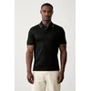 BOSS Polo majica H-Phillipson 195 50565587 Črna Slim Fit