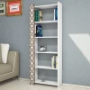 Hanah Home Polica 64,6x170x24,2cm Bela