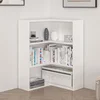 Hanah Home polica za knjige Adel 2 Shelf Corner, 60×60 cm, bela