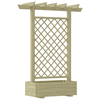 vidaXL Lesena vrtna pergola s koritom 162 x 56 204 cm