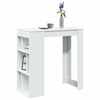 Barski stol s stalcima bijeli 102x50x103,5 cm konstruirano drvo