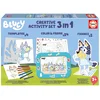 Kreatívne kreslenie s tabletom Colour & Frame Bluey Activity Set Educa vyfarbi si psíka s 24 predlohami nálepkami a 6 voskovkami od 3 rokov EDU19887