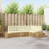 5 pcs Set vanjskih sofa Bijela