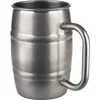 APS Beer Mug vrč za pivo, 130 mm, premer: 85 mm, antični videz iz nerjavečega jekla