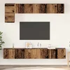 Set TV komoda Zidne 5 pcs Staro drvo Konstruirano drvo