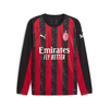 Mens Puma AC Milan 25/26 Long Sleeve Home Jersey, Red, Size L, Sport