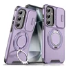 Maska za telefon Samsung S936B Galaxy S25 Plus CAMSHIELD RING STAND, Ljubičasta