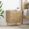 vidaXL Nočna omarica s predalom 2 pcs Umetni hrast 40 x 35 x 47,5 cm