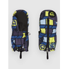 Quiksilver Indie Kids Mittens 3d checker yellow plum