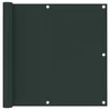 Vidaxl Balkonsko platno temno zeleno 90x500 cm oksford blago