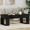 vidaXL Klubska miza Črna Orehovina 110 x 50 x 41 cm Konstruiran les