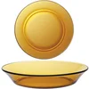 shumee Duralex LYS AMBER globoki krožnik oranžen 195 x 35 mm - komplet 6 kosov