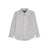 TOMMY HILFIGER Srajca FLEX siva/bela