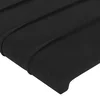 LED uzglavlje crno 93x16x78/88 cm baršunasto