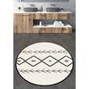 Lessentiel Maison Kupatilski otirač Sagitta, 100cm, Crno-beli