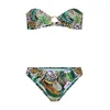 LSCN by LASCANA Bikini rjava / zelena / sivka / bela