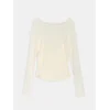 Sinsay - Bluza sa providnim rukavom - krem