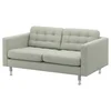 LANDSKRONA Sofa dvosed, Gunnared svetlozelena/metal