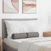 Valjkasti jastučići 2 pcs Sivo-smeđa O 15 x 40 cm tkanina