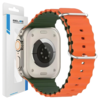 Beline BELINE PAŠEK ZA APPLE WATCH SILIKONSKI VALOVI 38/40/41MM ZA ZELENO-ORANŽEN, (21969474)