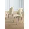 HANAH HOME Set 4 stolice Pefa Cream Chrome
