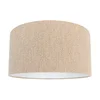 Stoffen lampenkap beige met bouclé stof 50/50/25