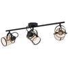 EGLO Spot lampa DELLOW 3xE27 83 cm crna/mesing mrežasta 43533