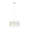 Luster na sajli HELEN 1xE27/15W/230V prečnik 40 cm bela/zlatna