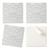 shumee Komplet samolepilnih PVC ploščic z elegantnim reliefnim vzorcem 20x20x20 cm