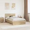 Krevetna konstrukcija s uzglavljem Sonoma hrast 120 x 123 cm