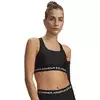 Ženski nedrček Under Armour Crossback Mid Bra Ultimate Black/White XL