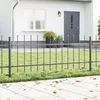 Vrtna Ograda 5 pcs Siva 8,5 x 0,6 m Čelik s prahom