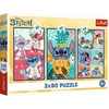 Disney: Svet Stitche 3x80-delna sestavljanka - Trefl
